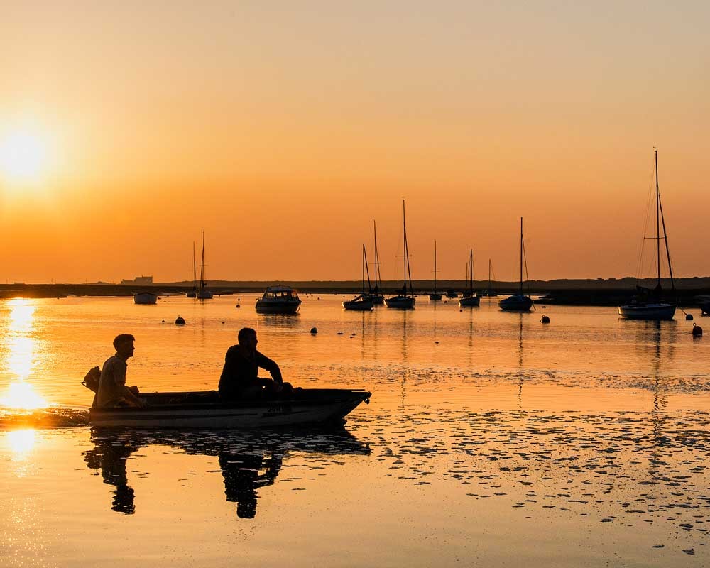 The quayside at Brancaster today is peaceful and tranquil - a stark contrast to previous years when it was a hive of industry