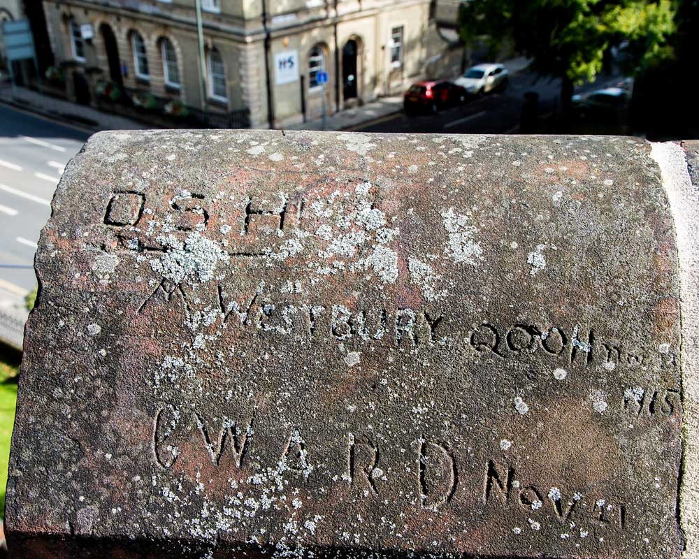 An example of the inscriptions left by soldiers stationed in King's Lynn during the First World War