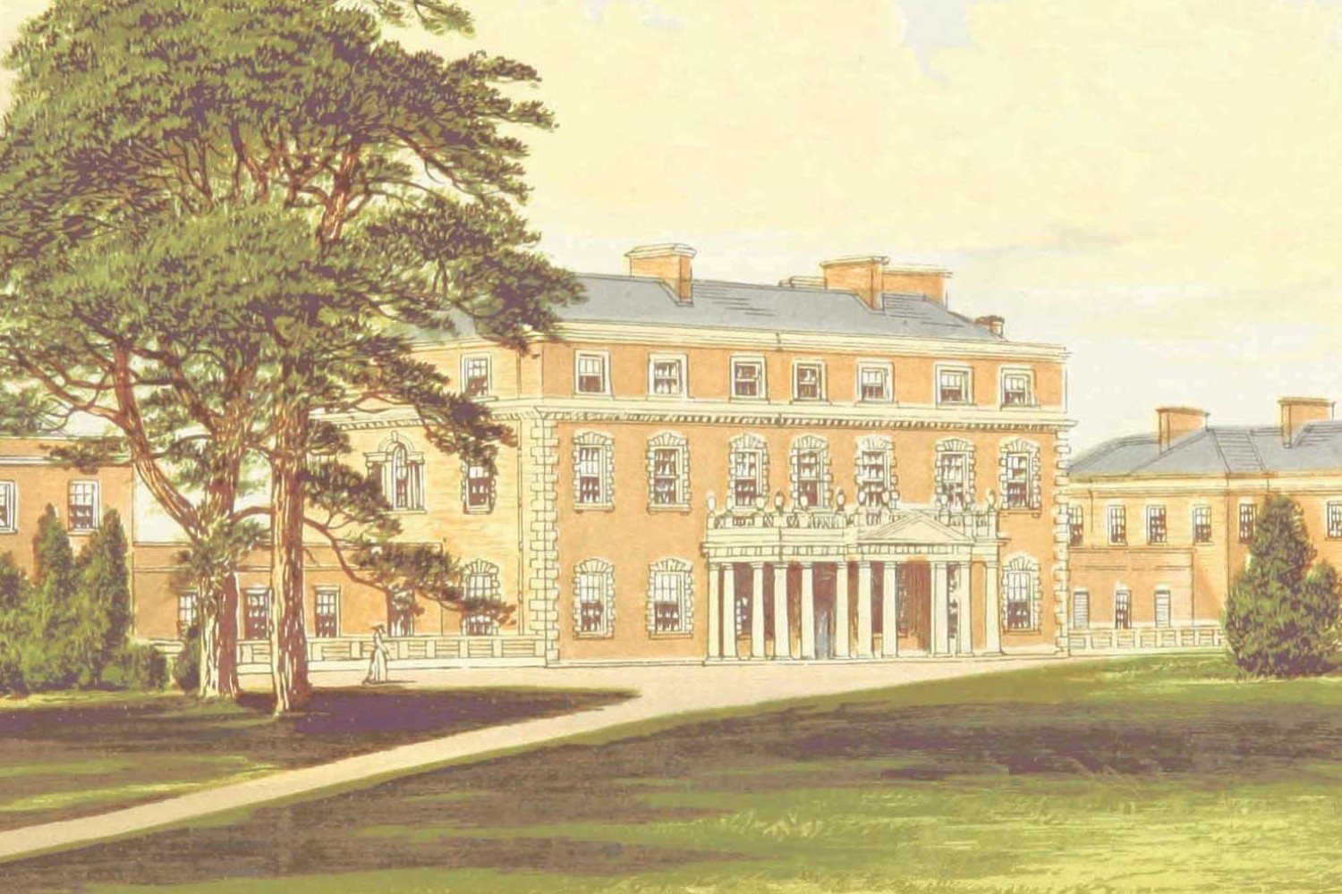 An 1879 painting of William Nelson's home