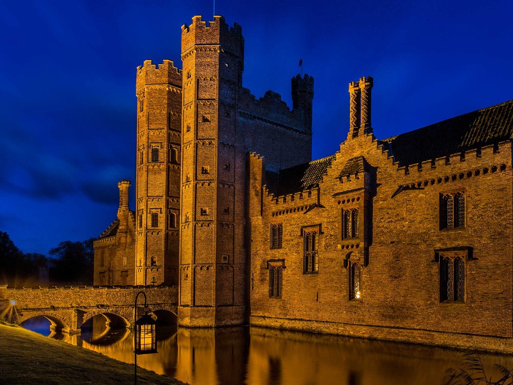 Oxburgh Hall Exterior Night Time