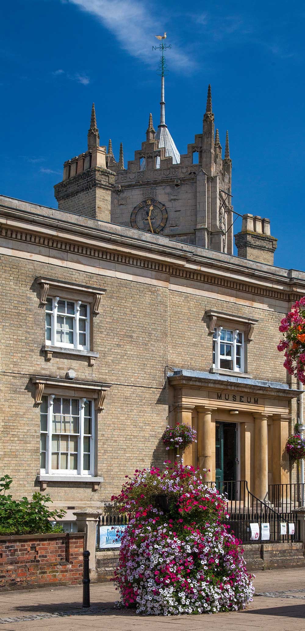 Exterior of the Wisbech and Fenland Museum in Wisbech