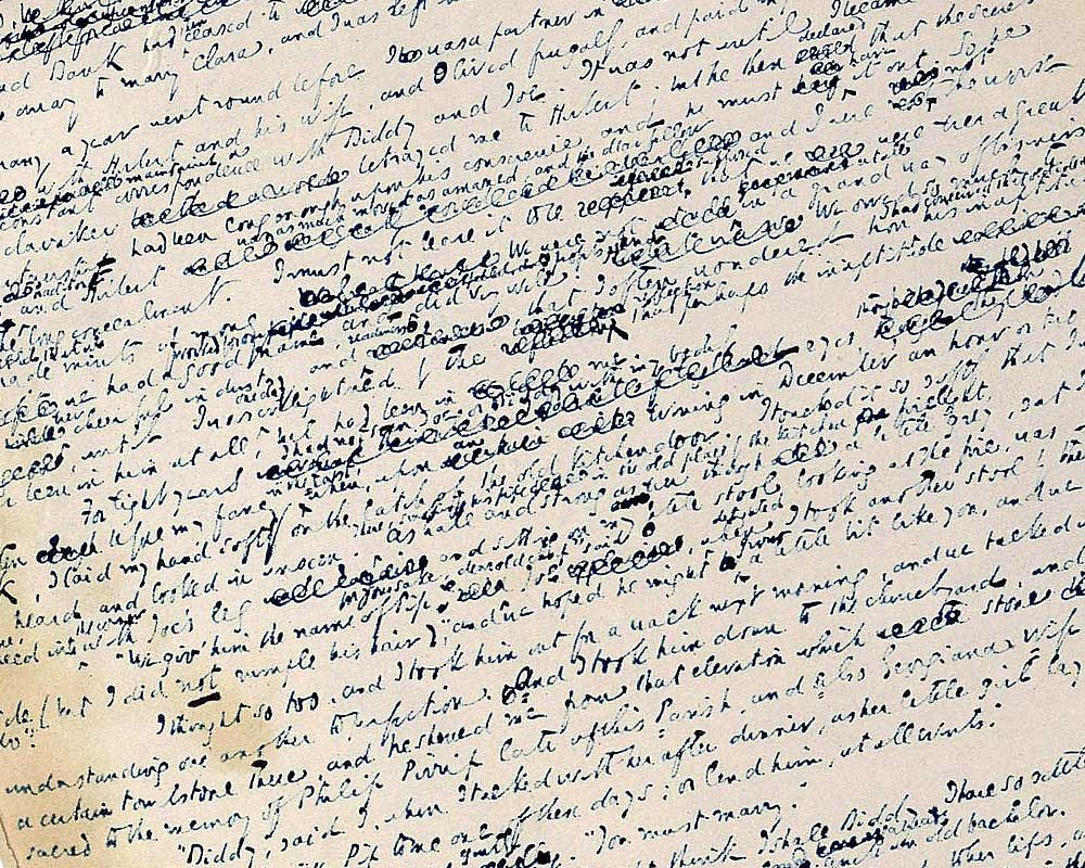 Charles Dickens' handwritten manuscript in the Weisbech and Fenland Museum